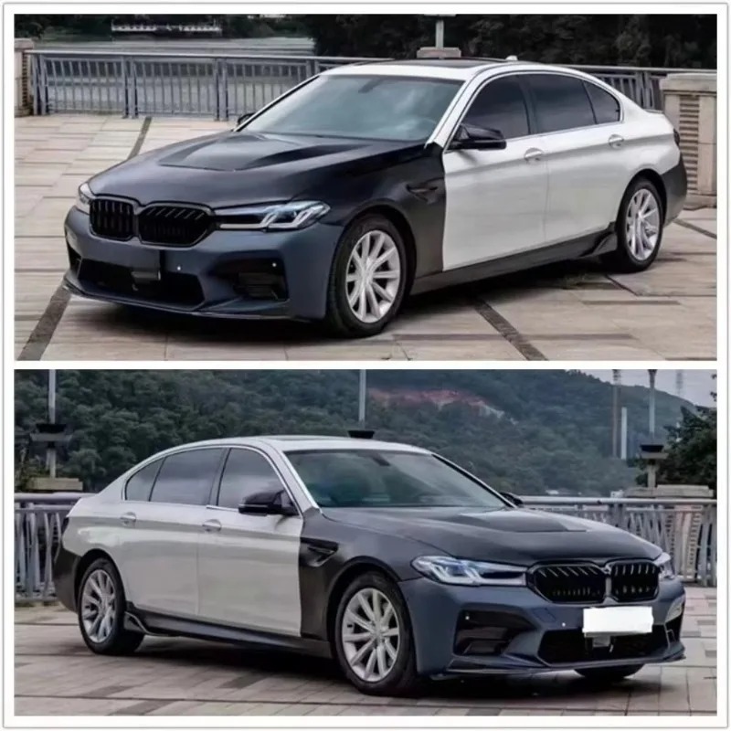 For 5 Series 2011 to 2017 Upgraded 2022 M5 Bumper Kit, LED Headlights, Taillights, Front Bumper